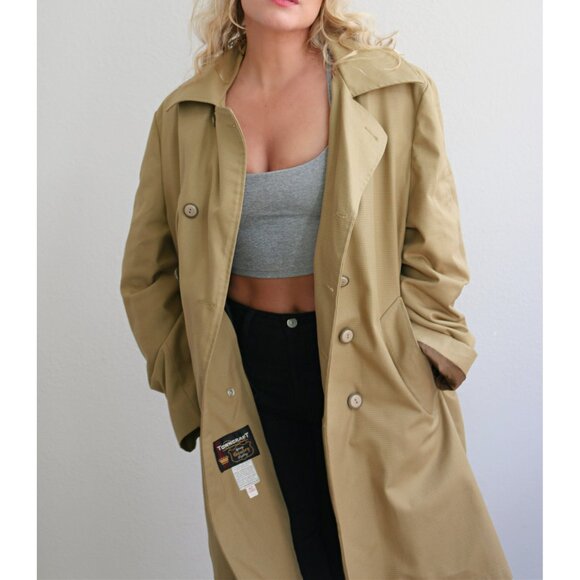 1960's Vintage Towncraft Houndstooth Overcoat // Men's LG to XXL Women's XL XXL - Picture 5 of 10